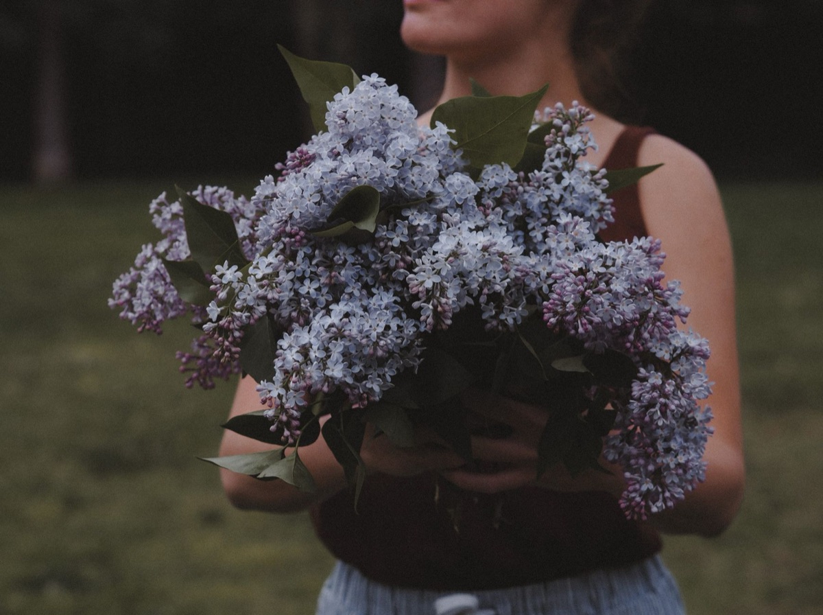 lavender blossom arrangement